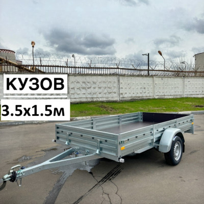 Прицеп Веста 3515.30 Кузов - 3492x1545x290 | Рама на болтовых соединениях | Передний и задний борта — откидные